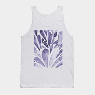 Watercolor artistic drops - indigo Tank Top